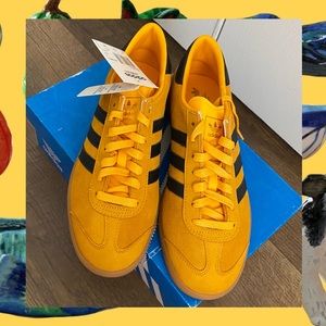 Yellow Adidas Hamburgs!